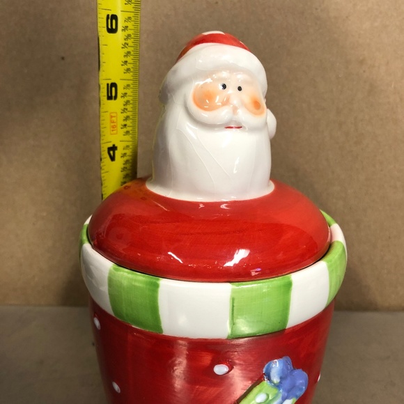 🎅🏻 SALE Royal Norfolk Christmas Santa Candy jar canister with lid, ceramic - Picture 10 of 11